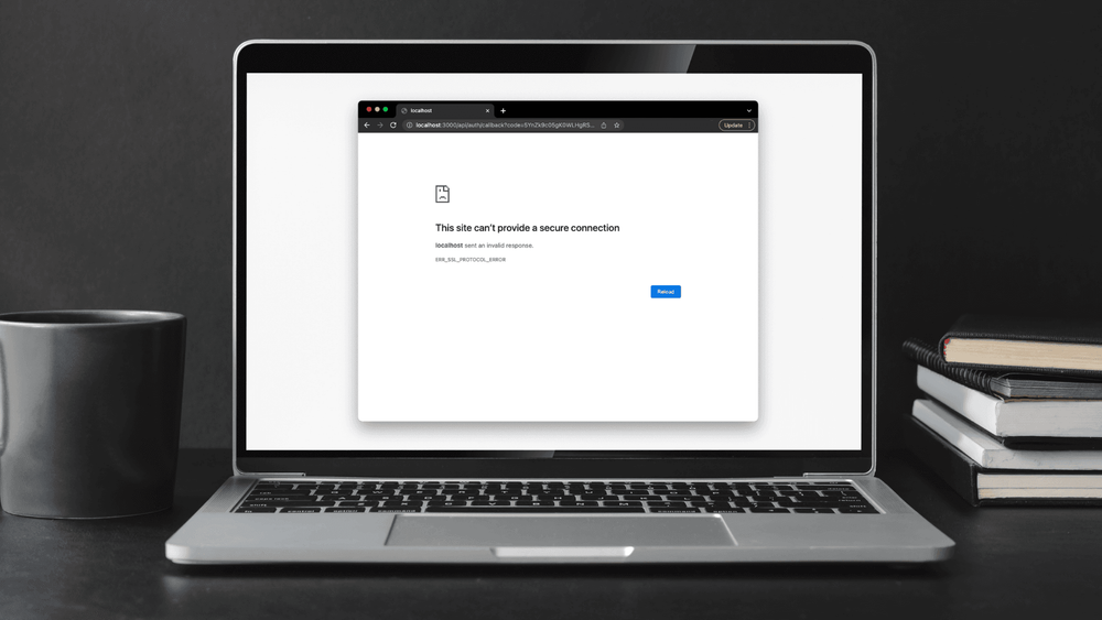 This site can't provide a secure connection