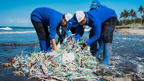 recycled ocean plastic
