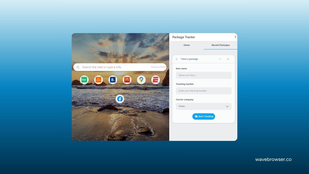 wave package tracking
